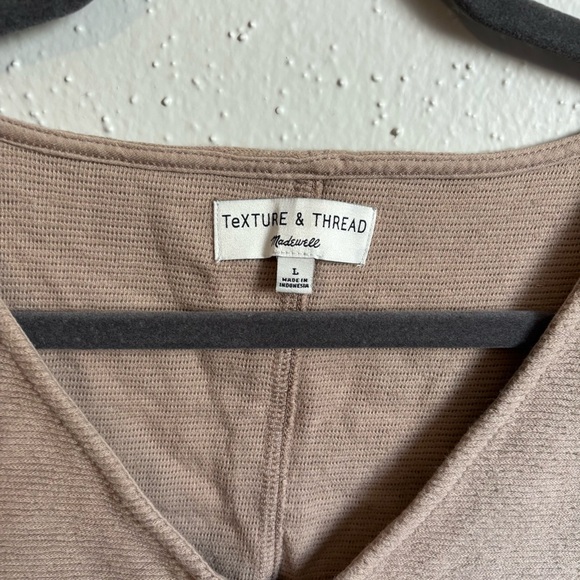Madewell Texture & Thread Button-Front Tie Tank Top - Picture 4 of 5